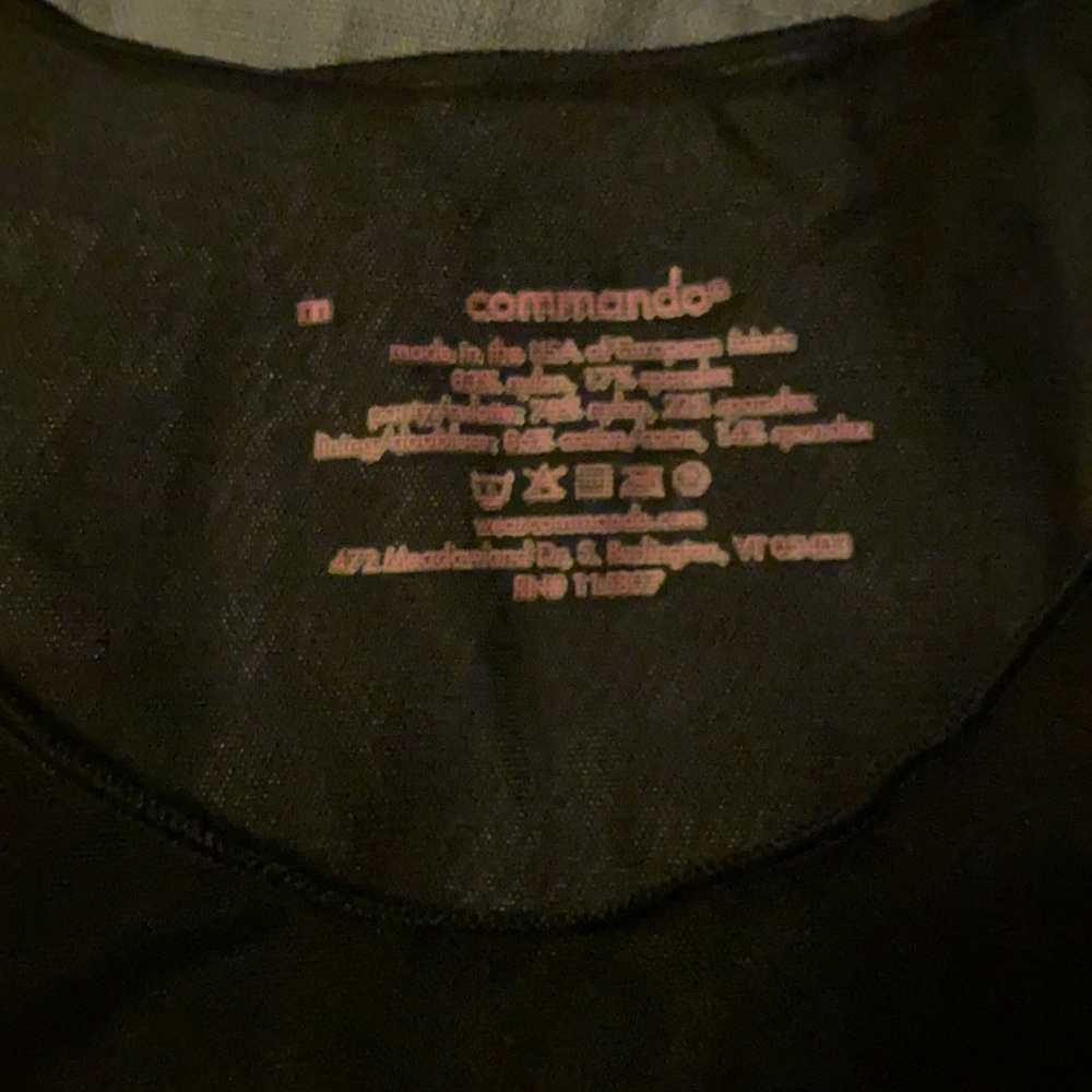 Commando mesh black shirt